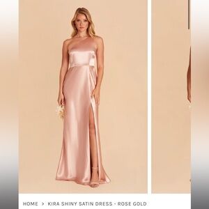 Birdy grey satin KIRA DRESS